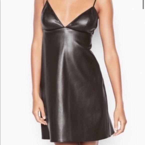 NWT Victoria’s Secret Leather Mini Dress - Picture 2 of 6